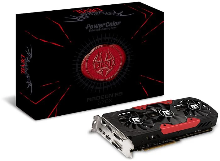 PowerColor Radeon R9 270X Devil, 2GB GDDR5, 2x DVI, HDMI, 2x mDP