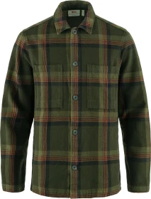 Fjällräven Singi Flannel Hemd langarm deep forest/dark navy (Herren)