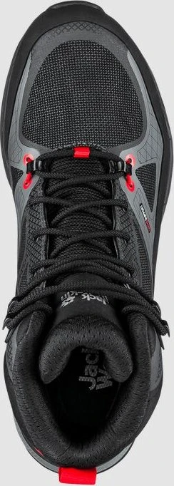 Jack Wolfskin Force Trekker Texapore Mid schwarz/rot (Herren)