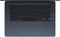 Apple MacBook Air 15", Midnight, M3 - 8 Core CPU / 10 Core GPU, 16GB RAM, 512GB SSD, DE [2024] Vorschaubild