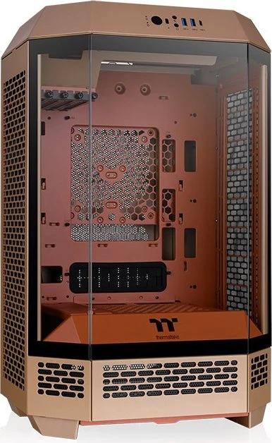 Thermaltake The Tower 300 Gravel Sand, braun, Glasfenster