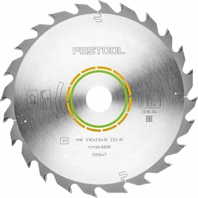 Festool Standard Kreissägeblatt 24Z, 230x2.5x30mm, 1 Stück