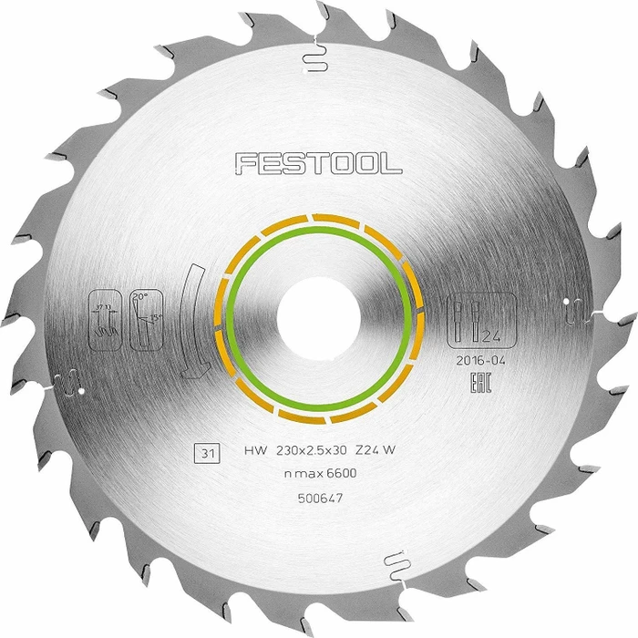 Festool Standard Kreissägeblatt 24Z, 230x2.5x30mm, 1 Stück