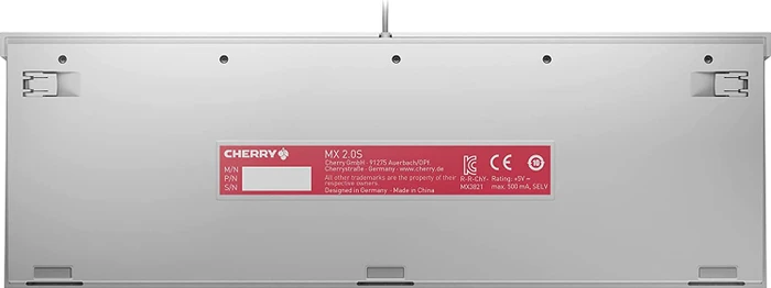 Cherry MX 2.0 S, weiß, LEDs RGB, MX RGB RED, USB, DE