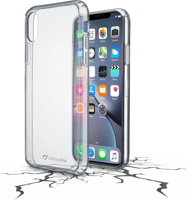 Cellularline Clear Duo für Apple iPhone XR transparent