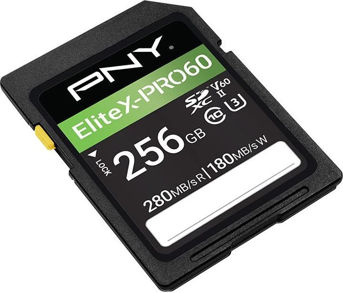 PNY EliteX-PRO 60 R280/W180 256GB, UHS-II U3, Class 10
