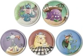 Ergobag Klettie-Set Monsterfreunde matt, 5-tlg.