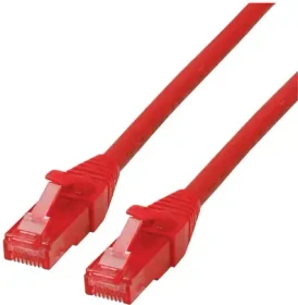 Roline / Secomp GHMT Patchkabel, Cat6, U/UTP, RJ-45/RJ-45, 2m, rot