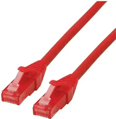 Roline / Secomp GHMT Patchkabel, Cat6, U/UTP, RJ-45/RJ-45, 2m, rot