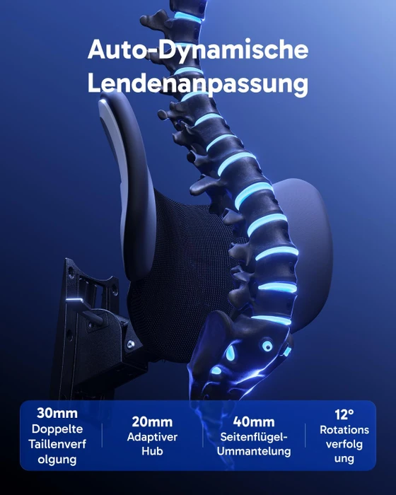 AutoFull G7 Gamingstuhl, schwarz