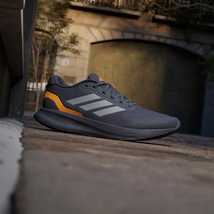 adidas Runfalcon 5 aurora onix/iron metallic/lucid tangerine (Herren)