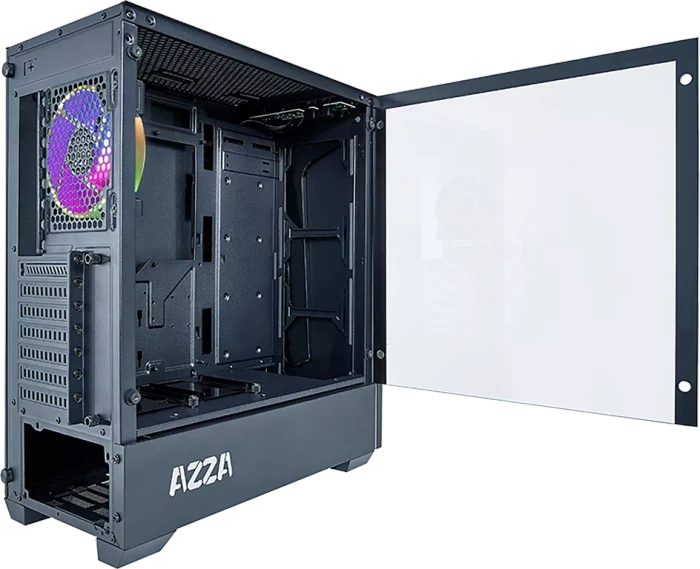 AZZA Apollo 430 DF2, schwarz, Glasfenster
