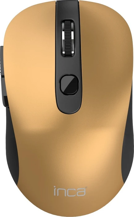 Inca IWM-233RG Silent Wireless Mouse gold/schwarz, USB