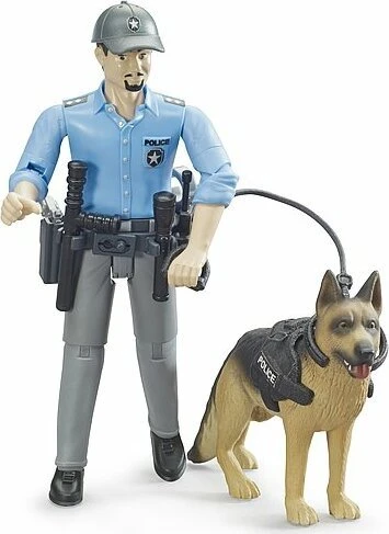 Bruder bworld - Figurenset Polizist mit Hund