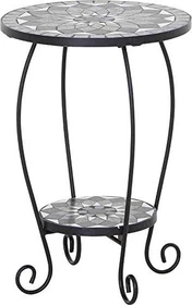 Siena Garden Como Beistelltisch 41cm schwarz