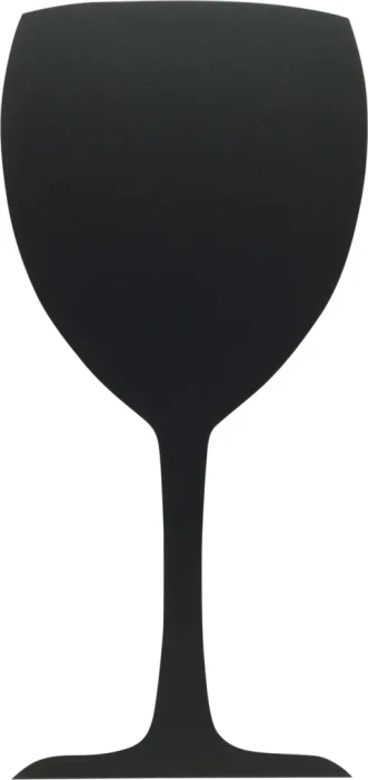 Securit Silhouette Board Glas, Kreidetafel, schwarz, 23.5x50cm