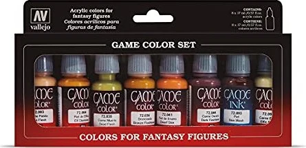Vallejo Game Color Skin Colors Farbset, 8-tlg.