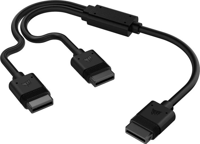 Corsair iCUE LINK auf 2x iCUE LINK Verteiler, 60cm, schwarz