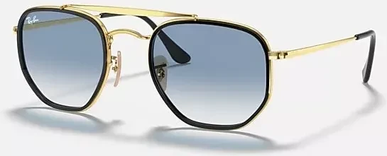Ray-Ban RB3648M Marshal II 52mm gold-black/light blue gradient