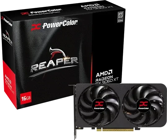 PowerColor Reaper Radeon RX 9060 XT, 16GB GDDR6, HDMI, 2x DP