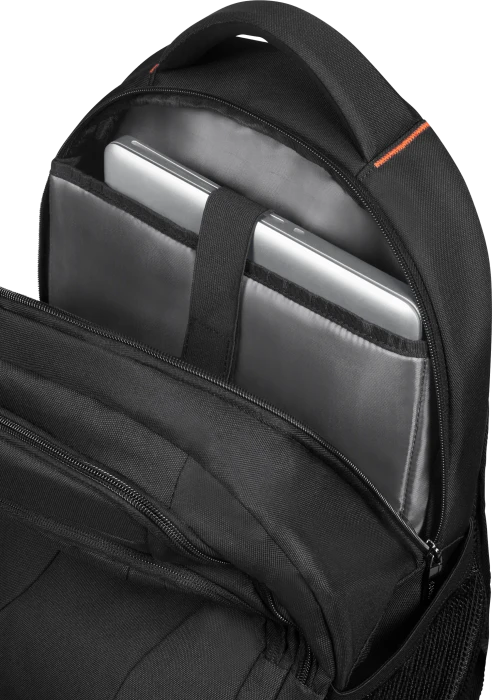 American Tourister AT Work 15.6" Laptop-Rucksack, schwarz/orange