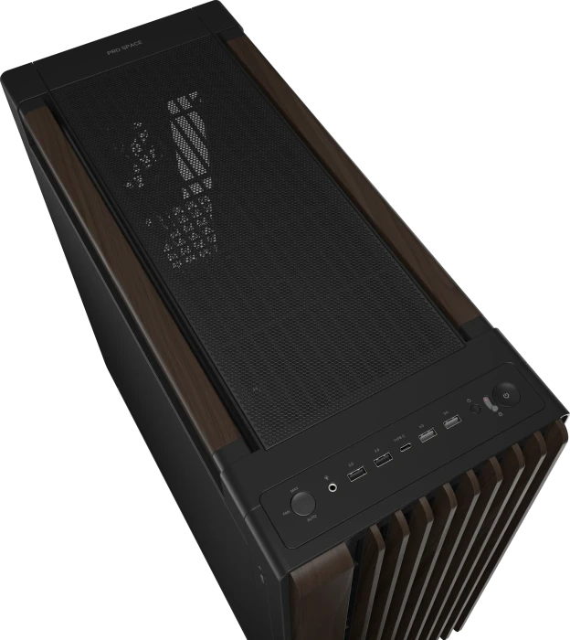 ASUS ProArt PA602 Wood Edition Modern Black, schwarz/braun, Metal Panel