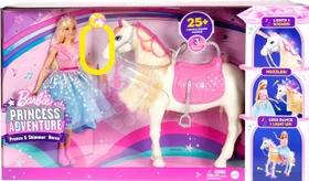 Mattel Barbie - Princess Adventure Tanzendes Pferd mit Prinzessin