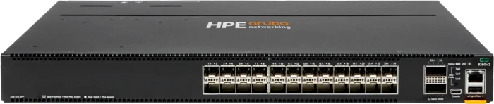 HPE Aruba CX 8360 v2 Series Rackmount 10G Managed Switch, 24x SFP+, 2x QSFP28, Back to Front Airflow