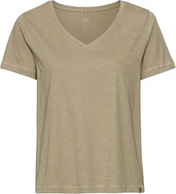 Camel Active V-Neck Baumwolle T-Shirt kurzarm braun (Damen)