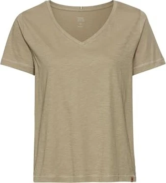 Camel Active V-Neck Baumwolle T-Shirt kurzarm braun (Damen)