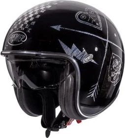 Premier Helmets Vintage NX Silver Chromed