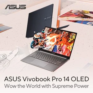 ASUS VivoBook Pro 14 OLED M6400RC-KM003W, Cool Silver, Ryzen 7 6800H, 16GB RAM, 1TB SSD, GeForce RTX 3050, DE