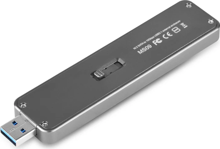SilverStone MS09C, M.2 SSD, USB-A 3.1
