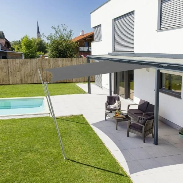 Windhager Cannes Sonnensegel 400x400cm anthrazit