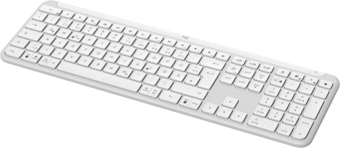 Logitech K950 Signature Slim, Off-White, Logi Bolt, USB/Bluetooth, DE
