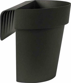 euro3plast Up Geländertopf halbrund 25cm anthrazit
