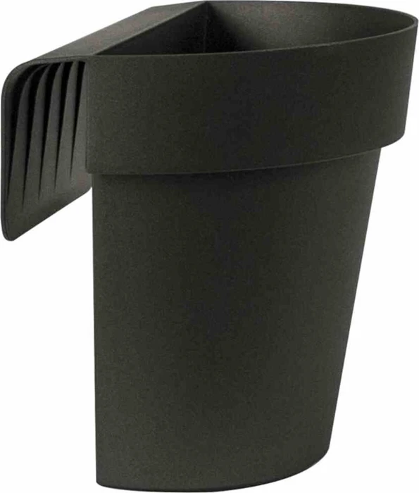 euro3plast Up Geländertopf halbrund 25cm anthrazit