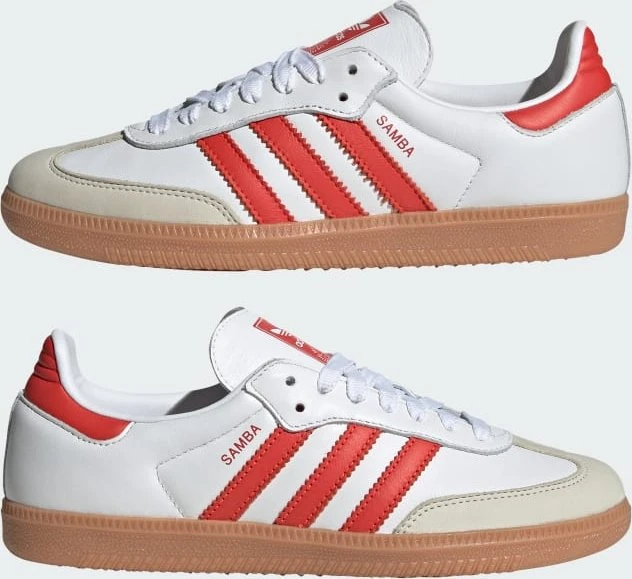 adidas Samba OG cloud white/solar red/off white
