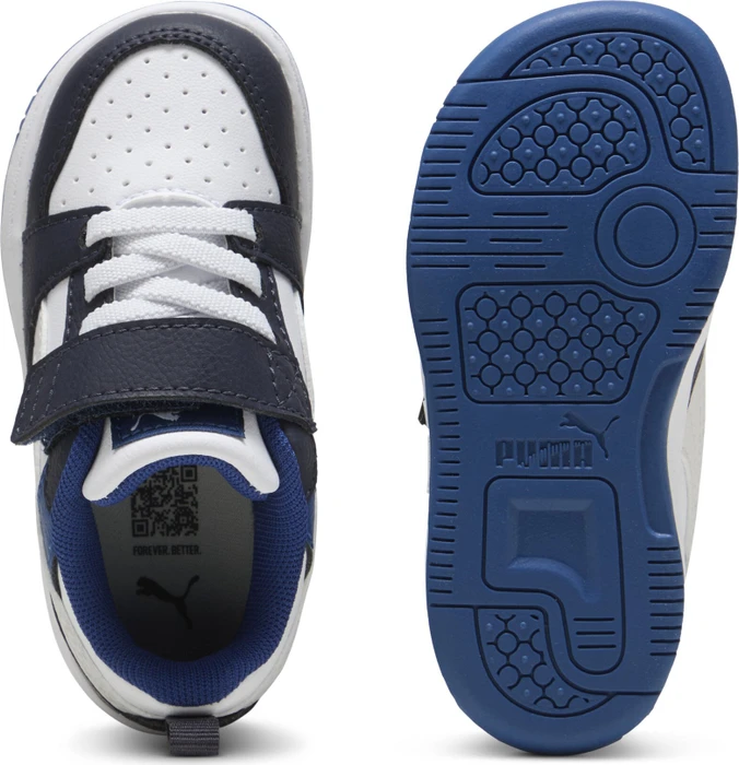 Puma Rebound V6 Lo puma white/feather gray/puma black (Junior)