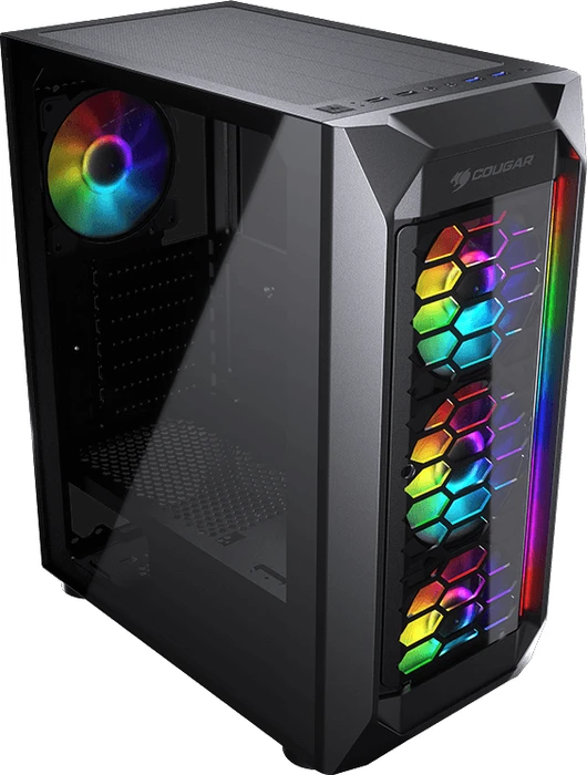 Cougar MX410-G RGB, Glasfenster
