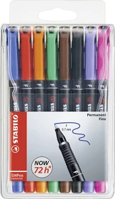 STABILO OHPen universal permanent F sortiert, 8er-Set