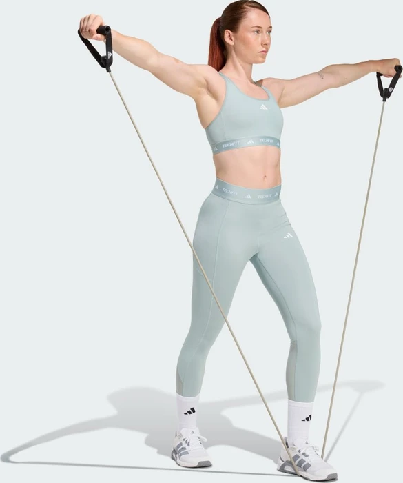 adidas TECHFIT Stash Pocket Full-Length Hose lang wonder sage (Damen)