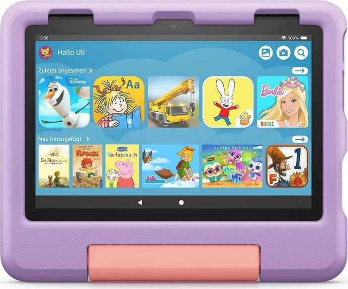 Amazon Fire HD 8 KFRAWI 2022, ohne Werbung, violett, 32GB, Kids Edition