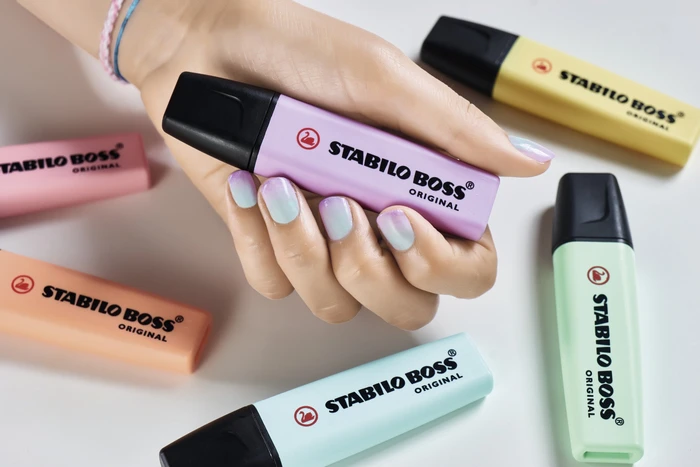 STABILO Boss Original Pastel kalt sortiert, 4er-Set, Etui