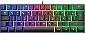ISY IGK 3500 Mini Gaming Tastatur, schwarz, LEDs RGB, USB, DE