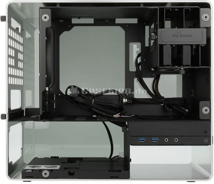 In Win 901 silber, Glasfenster, Mini-ITX