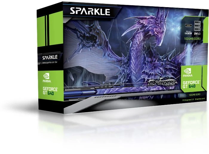Sparkle GeForce GT 640 OC, 1GB DDR3, 3x DVI, Mini HDMI