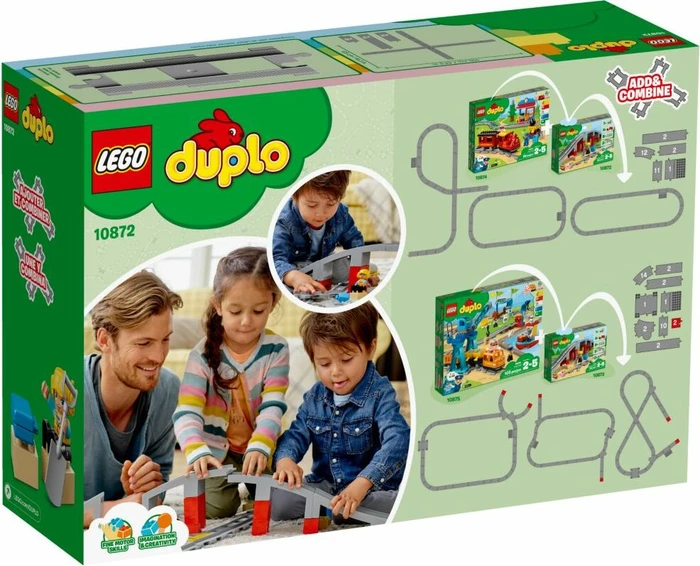 LEGO DUPLO - Eisenbahnbrücke und Schienen