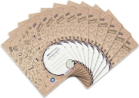 Landré Recycling Schulheft, A4, Lineatur 2, 16 Blatt