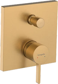 Hansgrohe Finoris Einhebel-Wannenmischer Unterputz mit integrierter Sicherungskombination nach EN1717 für iBox universal brushed bronze